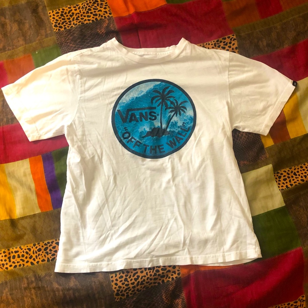 Vans brand Tee palm tree's design